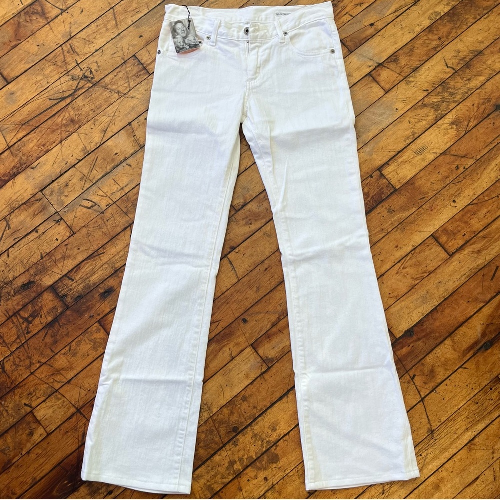 Chip & Pepper “Pamela” White Twill Bootcut Jeans NWT USA 27